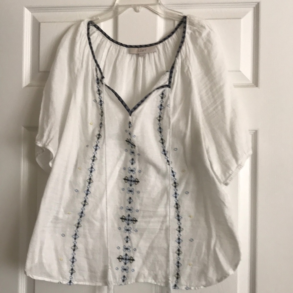 White bohemian blouse